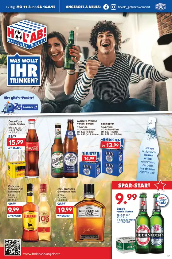 Aktueller Prostpekt Hol'ab Getränkemarkt