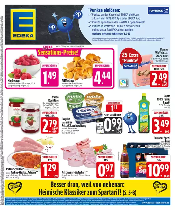EDEKA Katalog in München | Große Auswahl an Angeboten | 2025-08-10T00:00:00.000Z - 2025-08-16T00:00:00.000Z