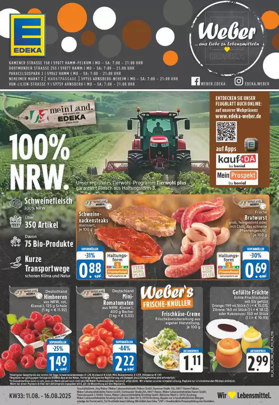 EDEKA Katalog in Unna | Aktuelle Sonderaktionen | 2025-08-10T00:00:00.000Z - 2025-08-16T00:00:00.000Z
