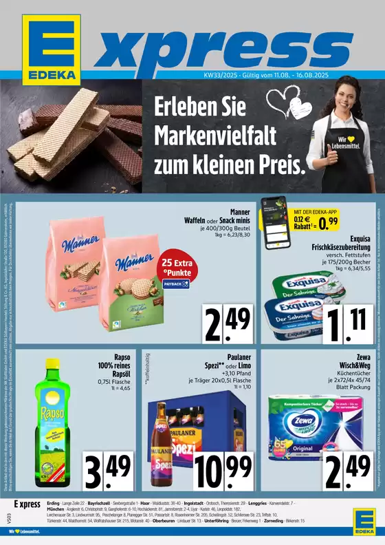 EDEKA Katalog in München | Neue Angebote zum Entdecken | 2025-08-10T00:00:00.000Z - 2025-08-16T00:00:00.000Z