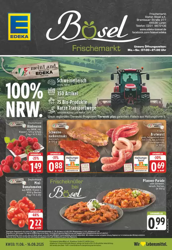 EDEKA Katalog in Unna | Exklusive Schnäppchen | 2025-08-10T00:00:00.000Z - 2025-08-16T00:00:00.000Z