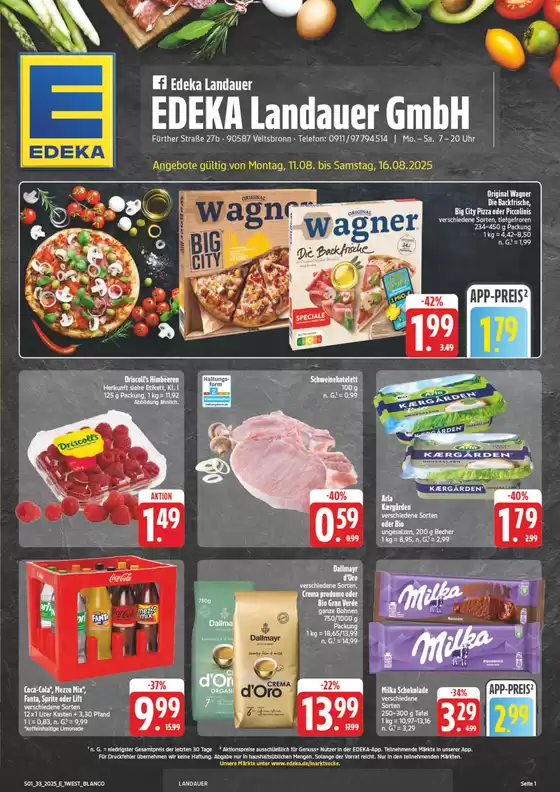 EDEKA Katalog in Neustadt an der Aisch | Unsere besten Deals für Sie | 2025-08-10T00:00:00.000Z - 2025-08-16T00:00:00.000Z