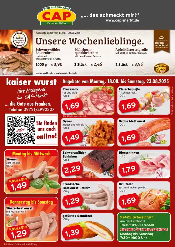 CAP Markt Katalog | Unsere besten Angebote für Sie | 2025-08-18T00:00:00.000Z - 2025-08-23T00:00:00.000Z