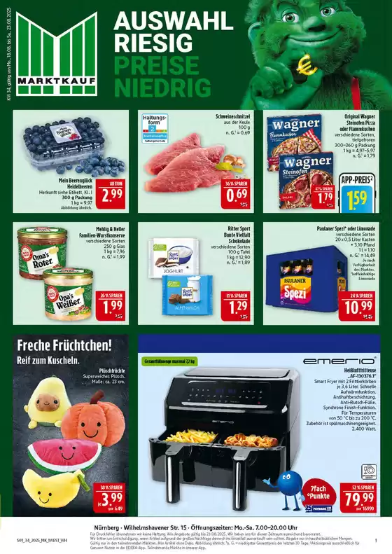 Marktkauf Katalog in Schloß Holte-Stukenbrock | Große Auswahl an Angeboten | 2025-08-18T00:00:00.000Z - 2025-08-23T00:00:00.000Z