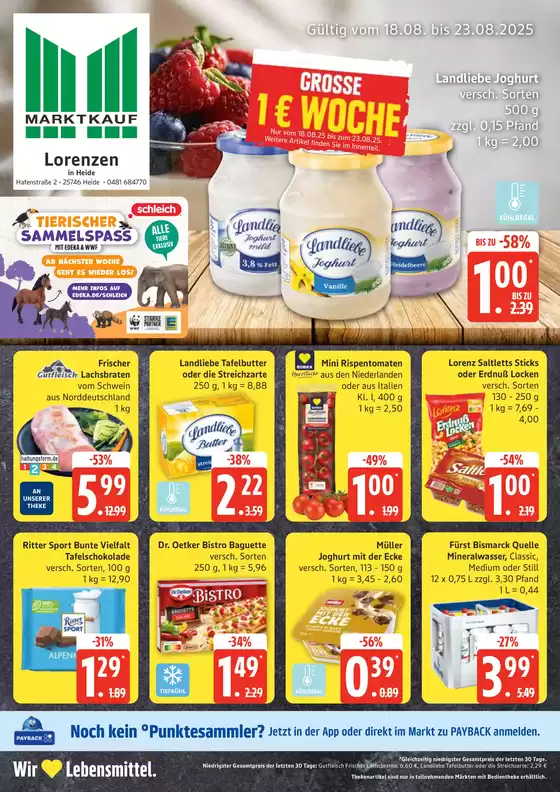Marktkauf Katalog in Schloß Holte-Stukenbrock | Exklusive Deals und Schnäppchen | 2025-08-18T00:00:00.000Z - 2025-08-23T00:00:00.000Z