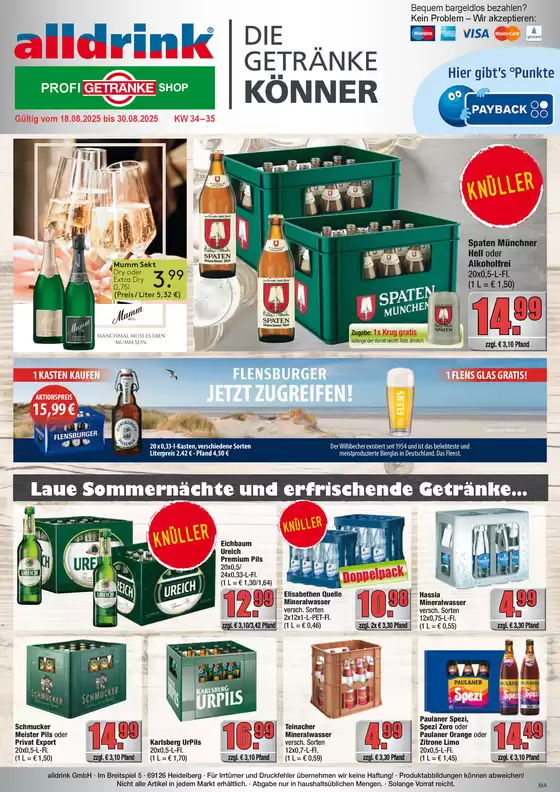 alldrink Katalog in Wiesbaden | Tolle Rabatte auf ausgewählte Produkte | 2025-08-17T00:00:00.000Z - 2025-08-30T00:00:00.000Z