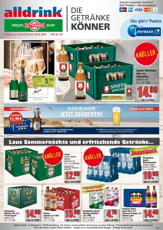 alldrink Katalog in Wiesbaden | Exklusive Deals und Schnäppchen | 2025-08-17T00:00:00.000Z - 2025-08-30T00:00:00.000Z