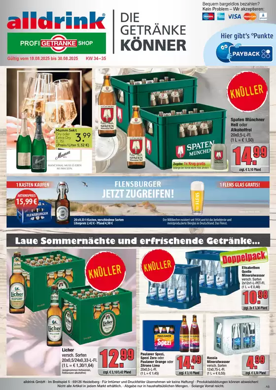 alldrink Katalog in Wiesbaden | alldrink flugblatt | 2025-08-17T00:00:00.000Z - 2025-08-30T00:00:00.000Z