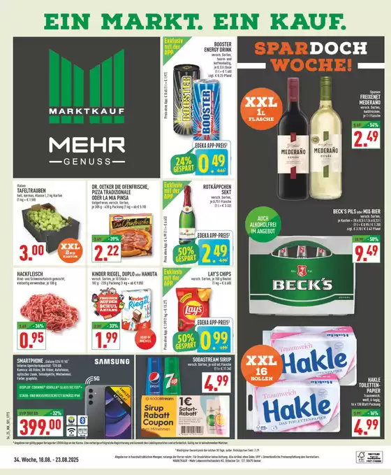 Marktkauf Katalog in Bochum | Attraktive Sonderangebote für alle | 2025-08-18T00:00:00.000Z - 2025-08-23T00:00:00.000Z