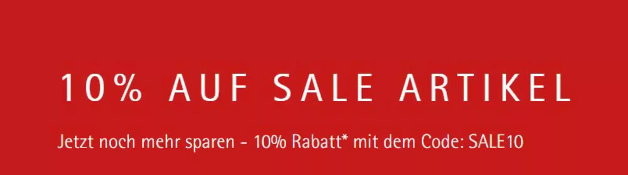 10% Auf Sale Artikle