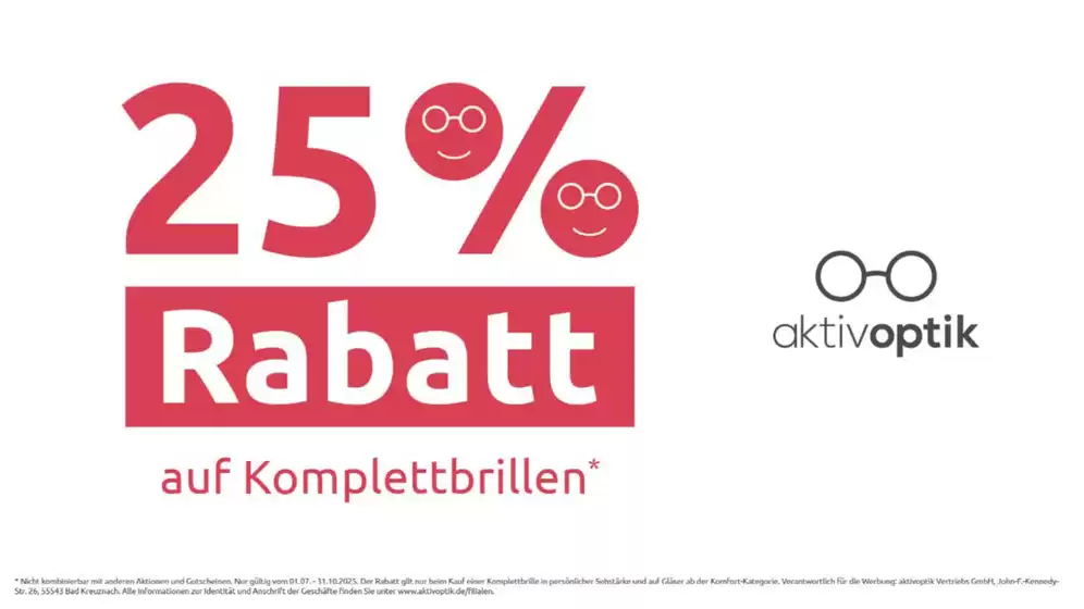 25% Rabatt.