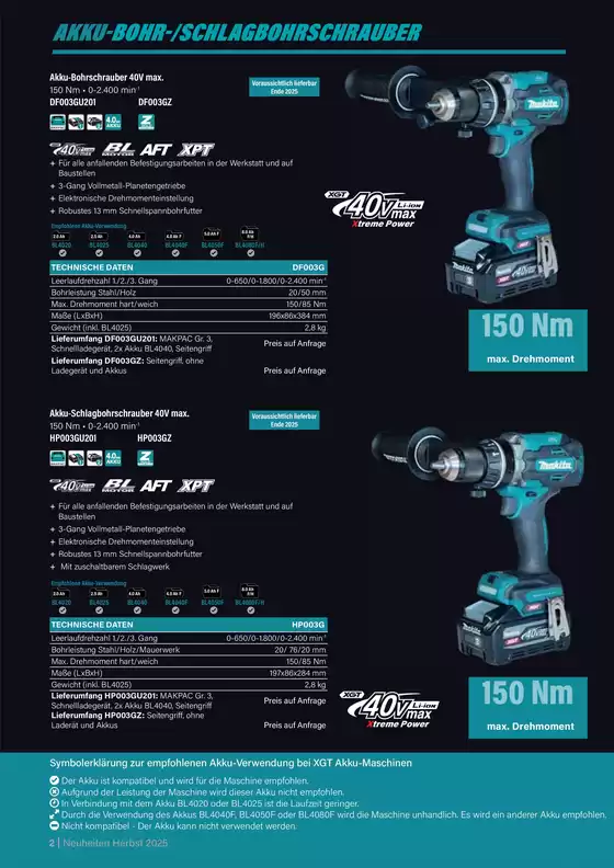 MAKITA NEUHEITEN HERBST 2025