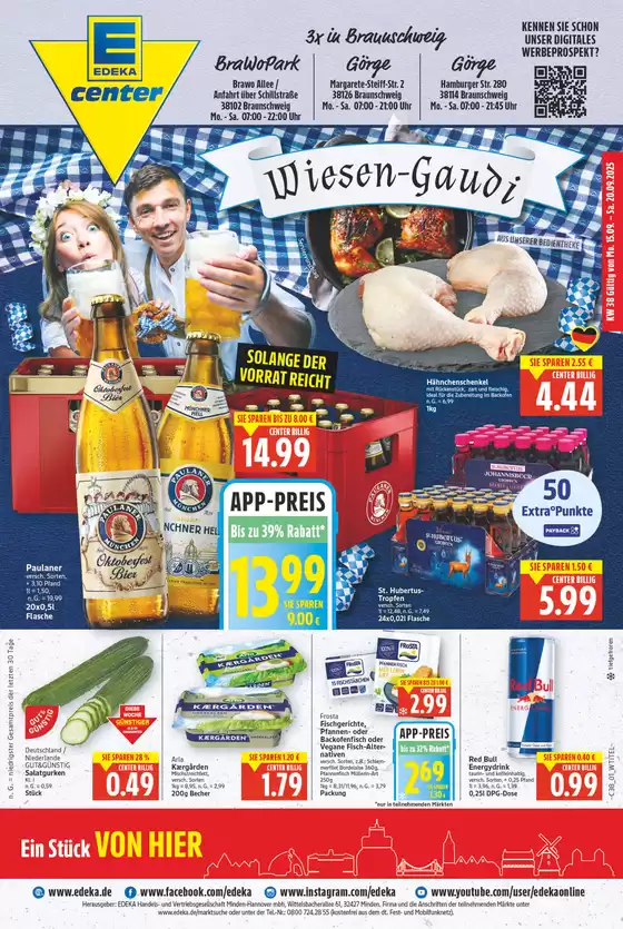 EDEKA Katalog in Braunschweig | Unsere besten Angebote für Sie | 2025-09-14T00:00:00.000Z - 2025-09-20T00:00:00.000Z
