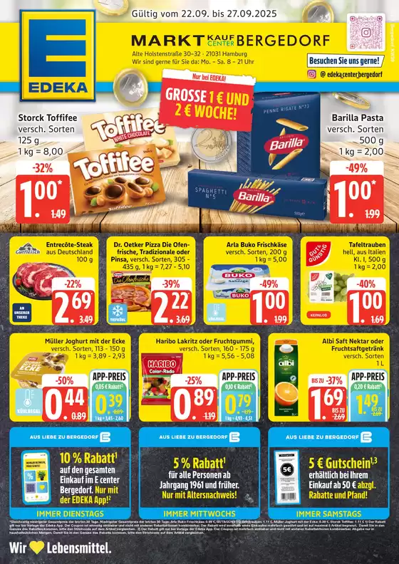 EDEKA Katalog | Tolles Angebot für alle Kunden | 2025-09-21T00:00:00.000Z - 2025-09-27T00:00:00.000Z