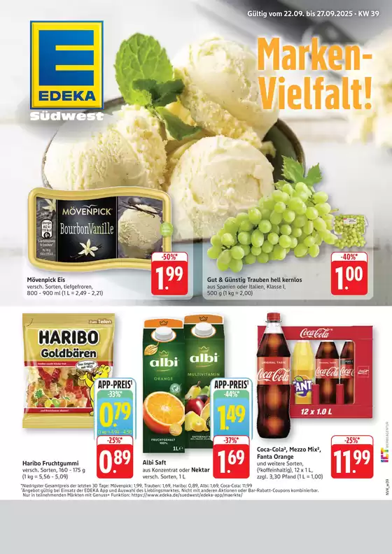 EDEKA Katalog | Unsere besten Deals für Sie | 2025-09-21T00:00:00.000Z - 2025-09-27T00:00:00.000Z