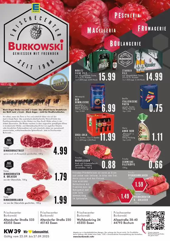 EDEKA Katalog in Bochum | Rabatte und Aktionen | 2025-09-21T00:00:00.000Z - 2025-09-27T00:00:00.000Z
