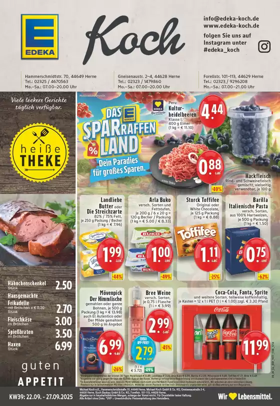 EDEKA Katalog in Bochum | Top-Deals für alle Kunden | 2025-09-21T00:00:00.000Z - 2025-09-27T00:00:00.000Z