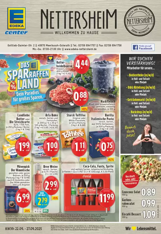 EDEKA Katalog in Willich | Tolles Angebot für alle Kunden | 2025-09-21T00:00:00.000Z - 2025-09-27T00:00:00.000Z