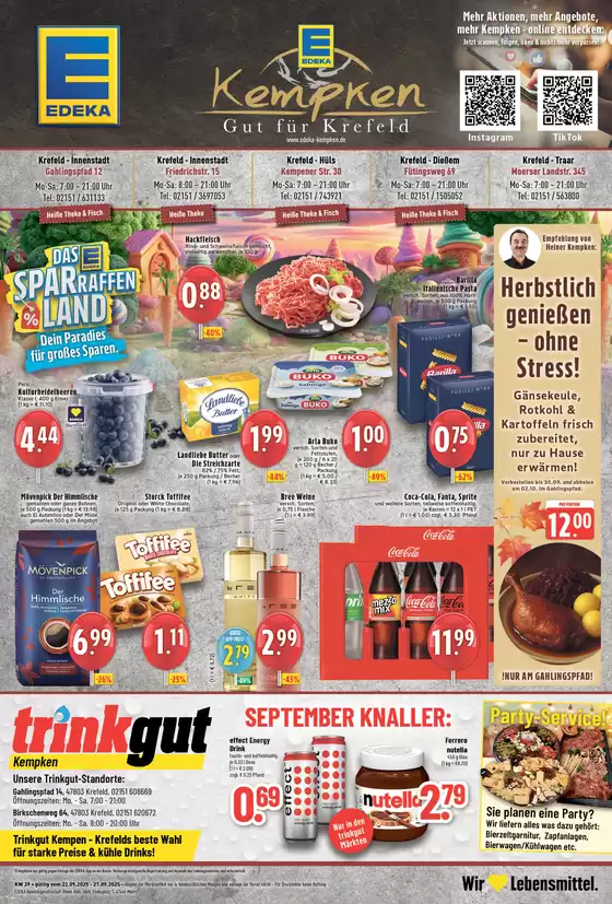 EDEKA Katalog in Willich | Sonderangebote für Sie | 2025-09-21T00:00:00.000Z - 2025-09-27T00:00:00.000Z