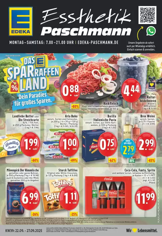 EDEKA Katalog | Tolle Rabatte auf ausgewählte Produkte | 2025-09-21T00:00:00.000Z - 2025-09-27T00:00:00.000Z