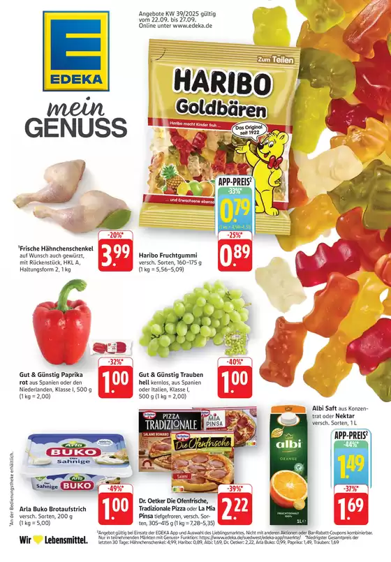 EDEKA Katalog in Kaiserslautern | Attraktive Sonderangebote für alle | 2025-09-21T00:00:00.000Z - 2025-09-27T00:00:00.000Z