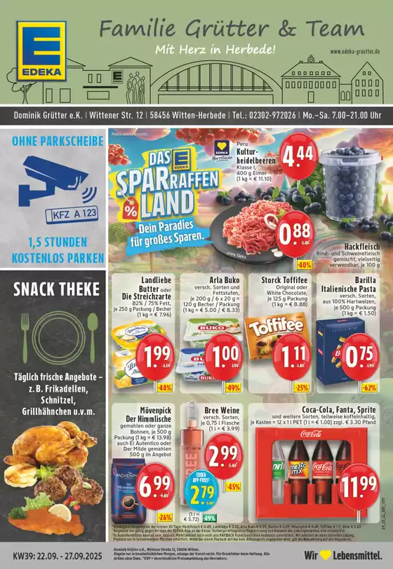 EDEKA Katalog in Bochum | Tolles Angebot für alle Kunden | 2025-09-21T00:00:00.000Z - 2025-09-27T00:00:00.000Z