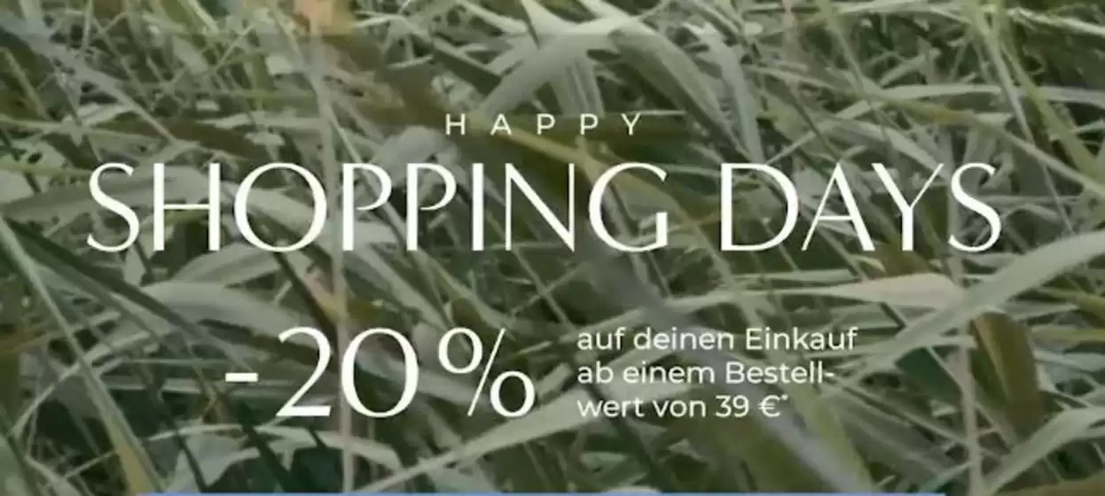 Happy Shopping Days -20%