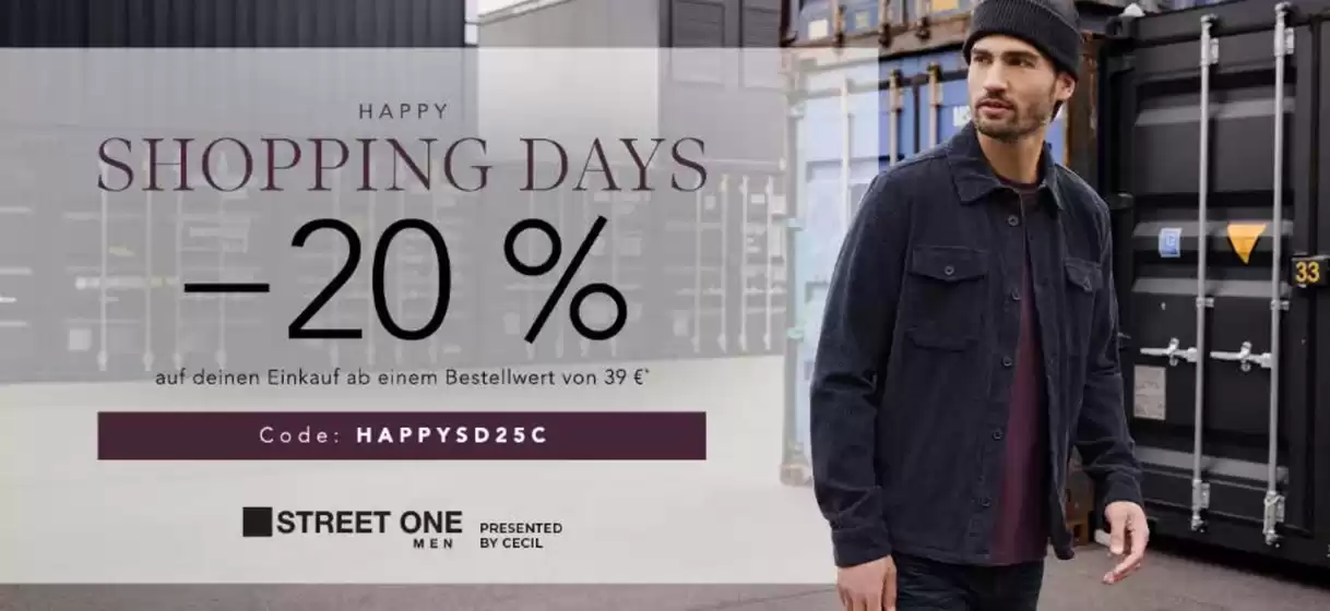 Happy Shopping Days -20%