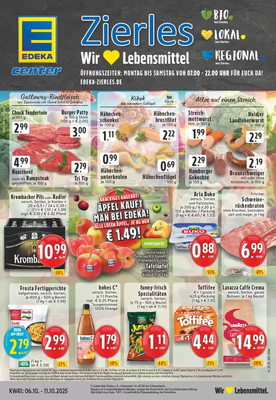 EDEKA Katalog in Bochum | Attraktive Sonderangebote für alle | 2025-10-05T00:00:00.000Z - 2025-10-11T00:00:00.000Z