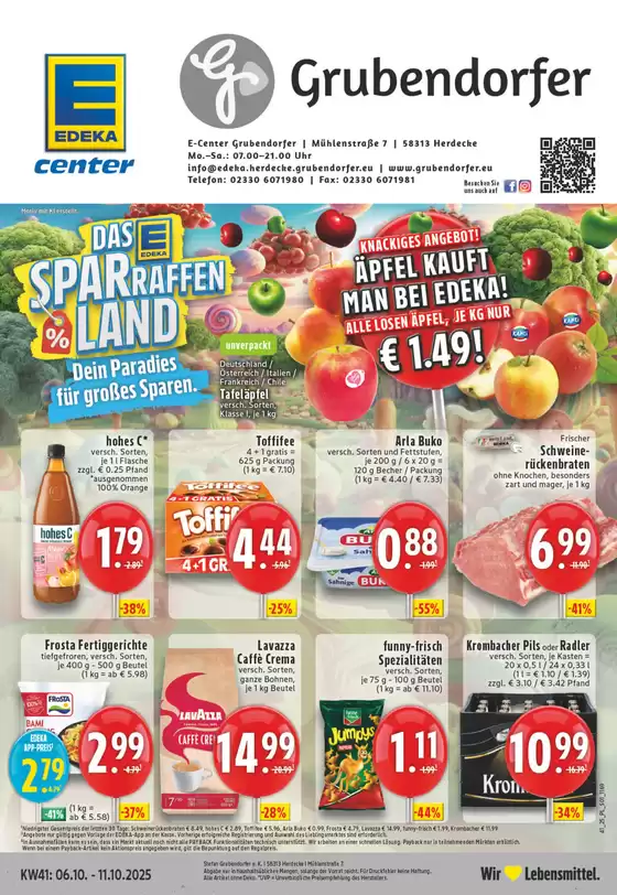 EDEKA Katalog in Bochum | Sonderangebote für Sie | 2025-10-05T00:00:00.000Z - 2025-10-11T00:00:00.000Z