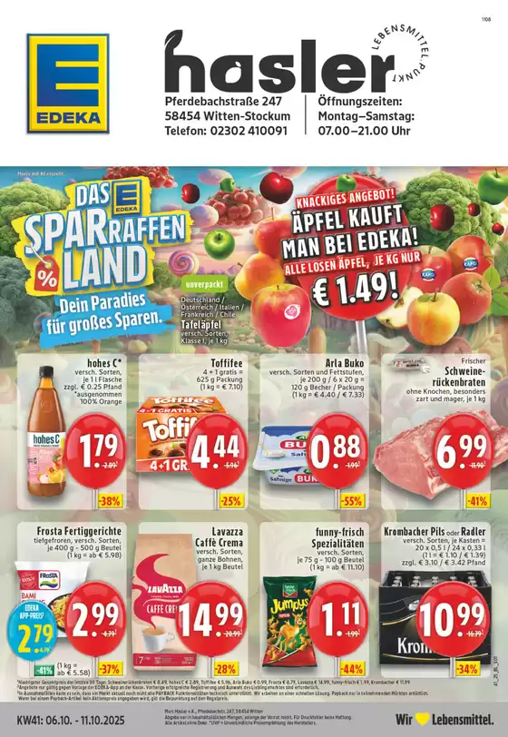EDEKA Katalog in Bochum | Tolles Angebot für Schnäppchenjäger | 2025-10-05T00:00:00.000Z - 2025-10-11T00:00:00.000Z