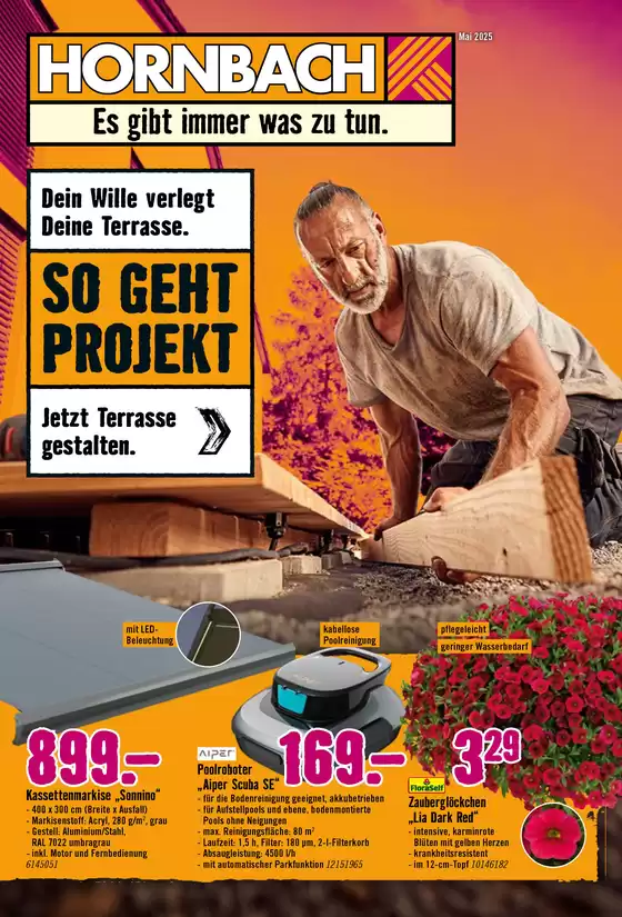 Dein Wille verlegt Deine Terrasse.