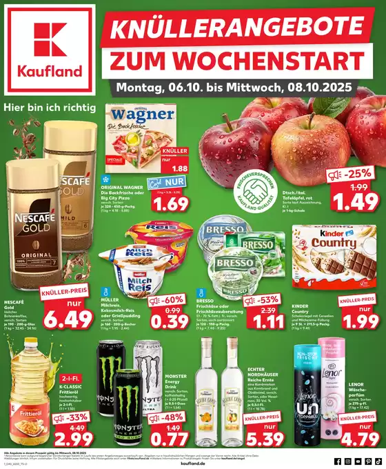 Kaufland Katalog in Arnsberg | Top-Angebote für Sparfüchse | 2025-10-05T00:00:00.000Z - 2025-10-08T00:00:00.000Z