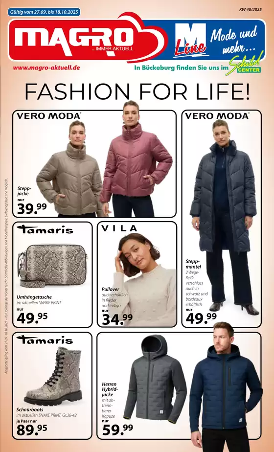 Kaufhaus Magro Katalog in Wiesbaden | FASHION FOR LIFE! | 2025-10-07T00:00:00.000Z - 2025-10-18T00:00:00.000Z