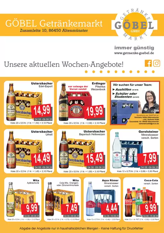 Getränke Göbel Katalog in Dresden | Sonderangebote für Sie | 2025-10-10T00:00:00.000Z - 2025-10-24T00:00:00.000Z