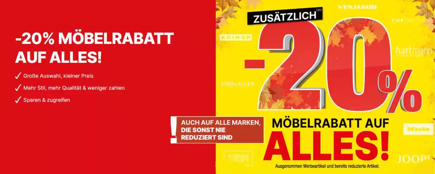 Hofmeister Katalog in Koblenz | -20% Mobelrabatt Auf Alles | 2025-10-10T00:00:00.000Z - 2025-12-07T00:00:00.000Z
