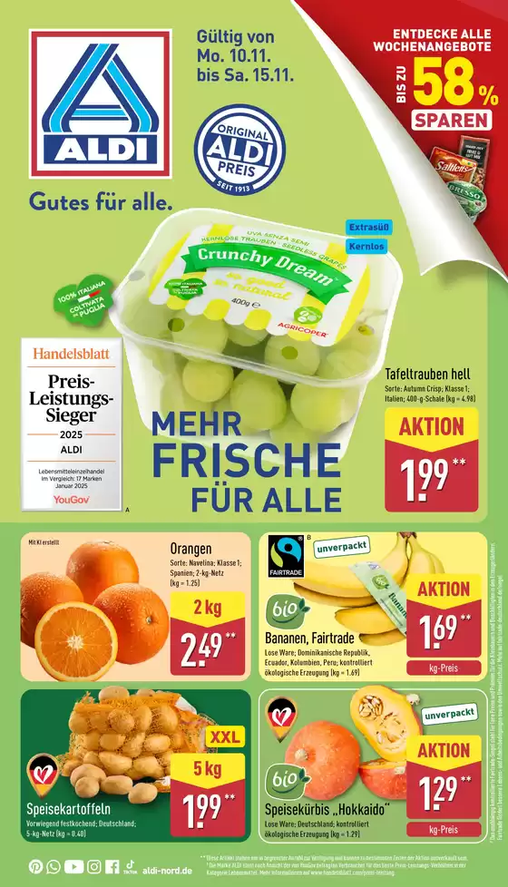 Aldi Nord Katalog in Geeste | Top-Angebote für alle Schnäppchenjäger | 2025-11-10T00:00:00.000Z - 2025-11-15T00:00:00.000Z