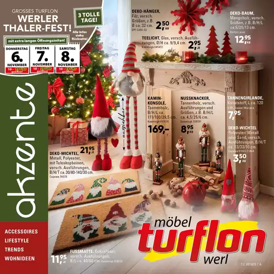 Möbel Turflon Katalog in Velbert | Akzente | 2025-11-04T00:00:00.000Z - 2025-11-08T00:00:00.000Z