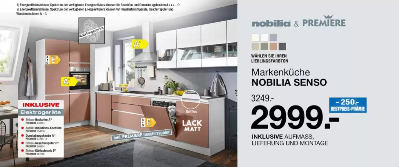 Ostermann Möbel Katalog in Velbert | Markenkuche Nobilia Senso | 2025-11-04T00:00:00.000Z - 2025-11-30T00:00:00.000Z