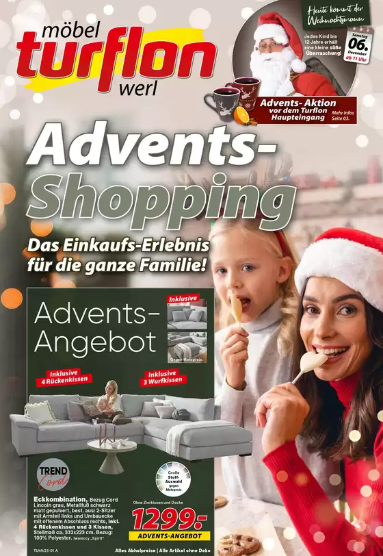 Möbel Turflon Katalog in Erlangen | Advents-Shopping | 2025-12-03T00:00:00.000Z - 2025-12-06T00:00:00.000Z