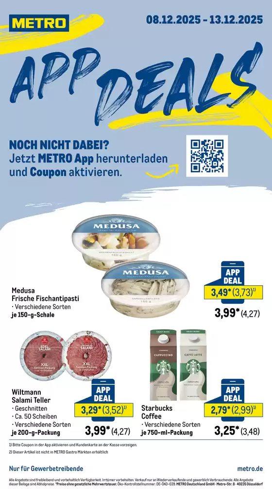 Metro Katalog in Uttenreuth | Top-Deals für alle Kunden | 2025-12-08T00:00:00.000Z - 2025-12-13T00:00:00.000Z