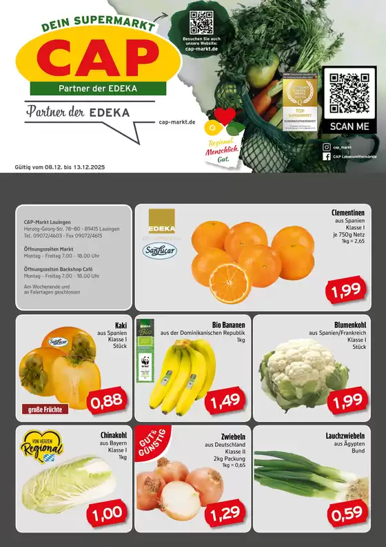 CAP Markt Katalog in Schmalkalden (Kurort) | Exklusive Deals und Schnäppchen | 2025-12-08T00:00:00.000Z - 2025-12-13T00:00:00.000Z