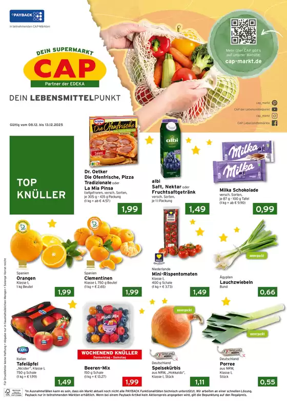 CAP Markt Katalog in Schmalkalden (Kurort) | Attraktive Angebote entdecken | 2025-12-08T00:00:00.000Z - 2025-12-13T00:00:00.000Z