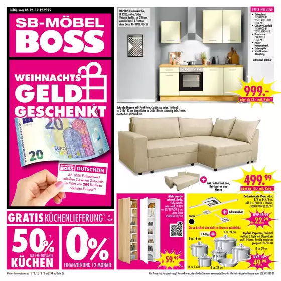 SB Möbel Boss Katalog in Peiting | Sb50 2025 standard | 2025-12-06T00:00:00.000Z - 2025-12-12T00:00:00.000Z