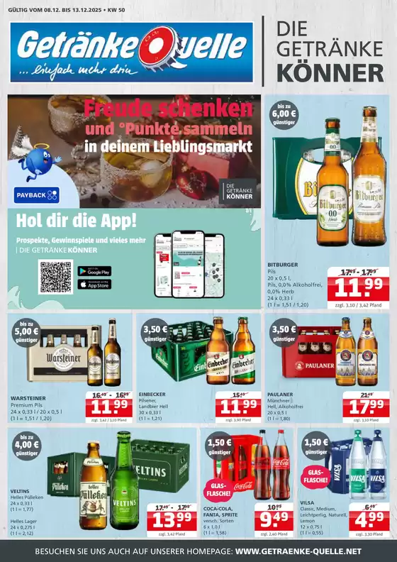 Getränke Quelle Katalog in Lienen | Top-Angebote für alle Schnäppchenjäger | 2025-12-07T00:00:00.000Z - 2025-12-13T00:00:00.000Z