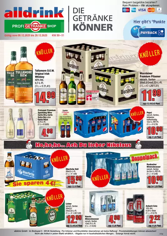Profi Getränke Katalog in Altenholz | Aktuelle Deals und Angebote | 2025-12-07T00:00:00.000Z - 2025-12-20T00:00:00.000Z