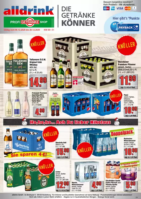 Profi Getränke Katalog in Schwedt-Oder | Aktuelle Deals und Angebote | 2025-12-07T00:00:00.000Z - 2025-12-20T00:00:00.000Z