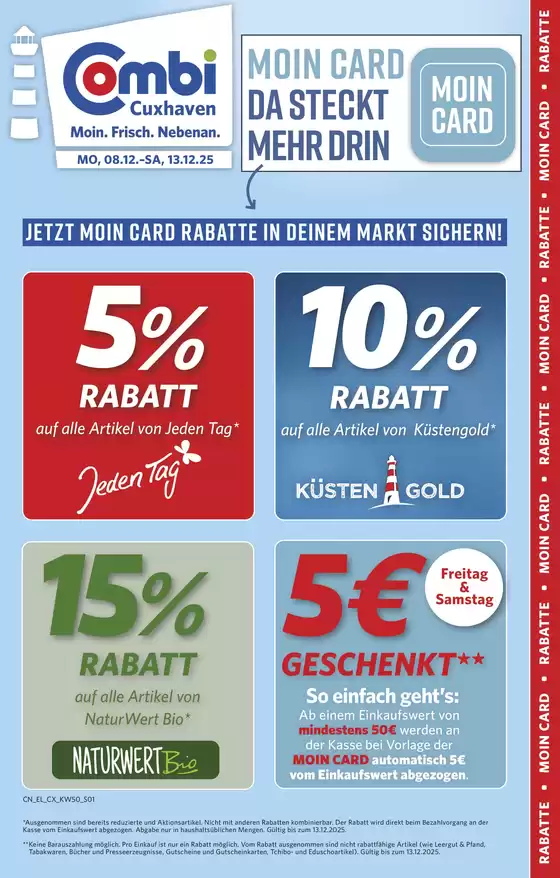 Combi Markt Katalog in München | Unsere besten Deals für Sie | 2025-12-07T00:00:00.000Z - 2025-12-13T00:00:00.000Z