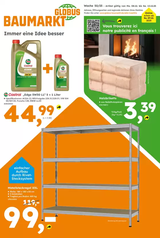 Globus Baumarkt Katalog in Groß Roge | Große Auswahl an Angeboten | 2025-12-07T00:00:00.000Z - 2025-12-13T00:00:00.000Z