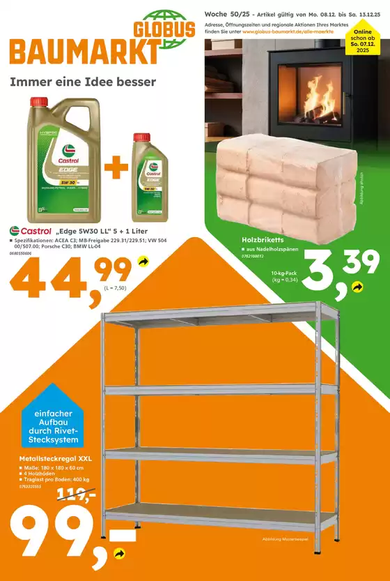 Globus Baumarkt Katalog in Groß Roge | Aktuelle Schnäppchen und Angebote | 2025-12-07T00:00:00.000Z - 2025-12-13T00:00:00.000Z